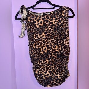 Lioness Leopard Print Sleeveless Top